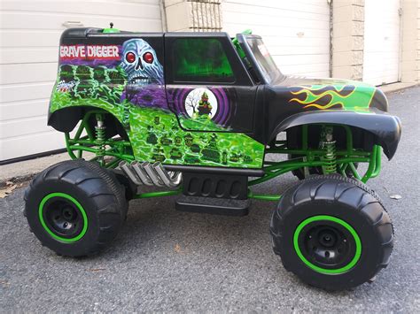 mini grave digger truck|24v grave digger wheels.